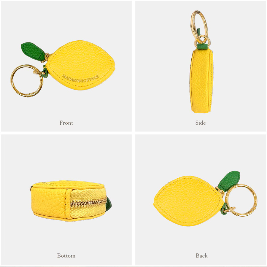 MACARONIC STYLE（マカロニックスタイル） バッグチャーム ポーチ ブランド コインケース レディース フルーツ ミニ 小物入れ 小銭入れ  チャーム バッグ 合皮 小さめ 女性 かわいい : blue berry Bank e-shop - 通販 - Yahoo!ショッピング