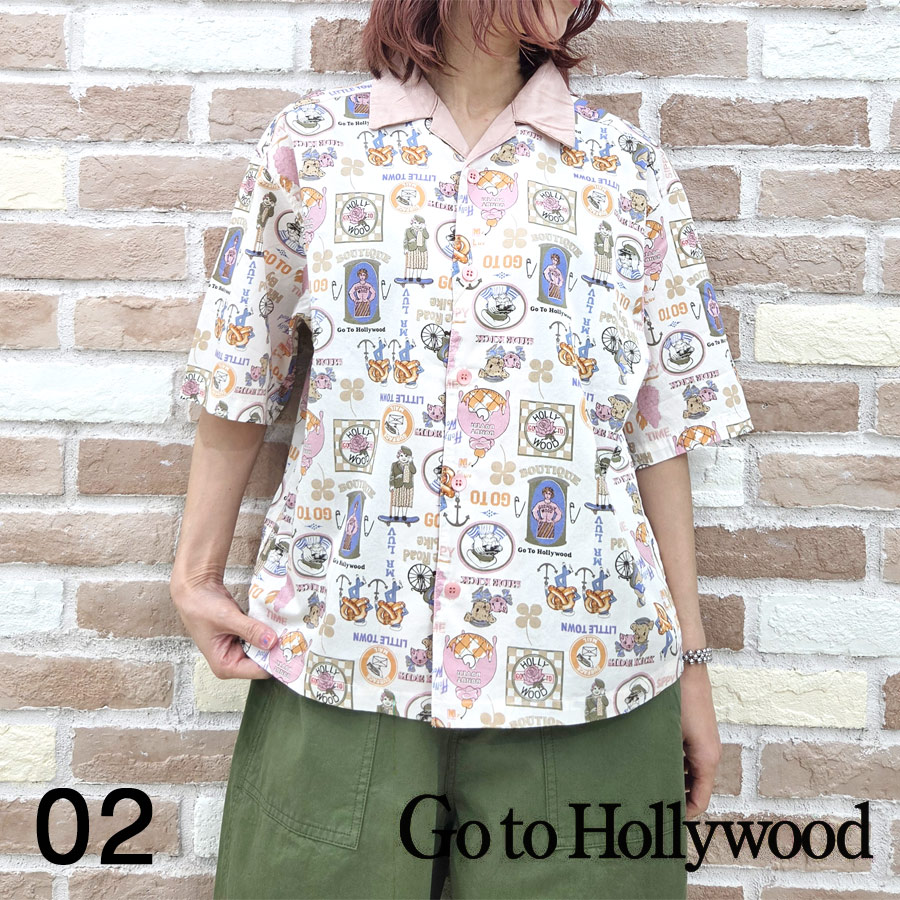 GO TO HOLLYWOOD（ゴートゥーハリウッド） シャツ 服 サテンシャツ 