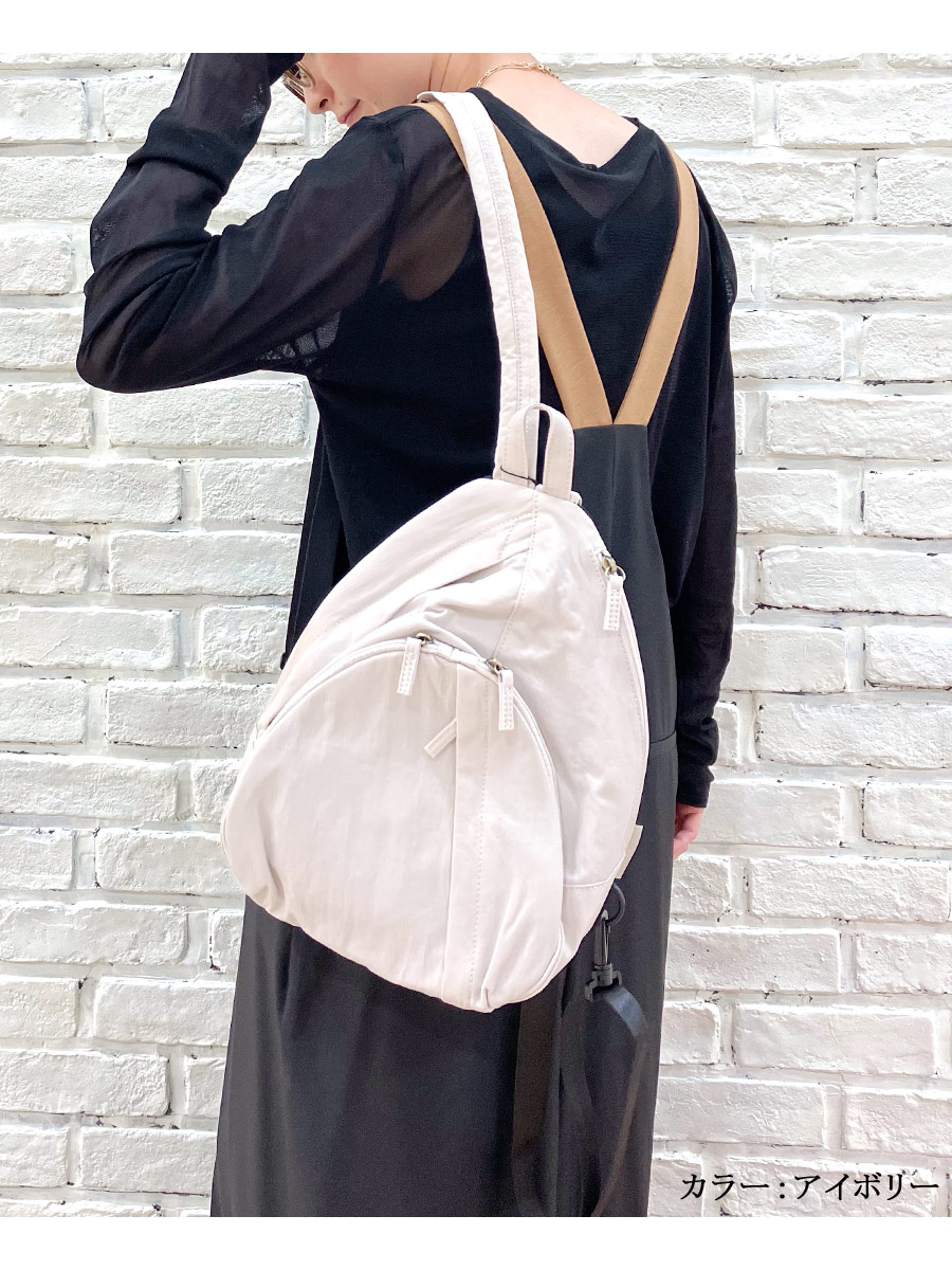 肩掛けリュック MACARONIC STYLE マカロニックスタイル ボディバッグ レディース