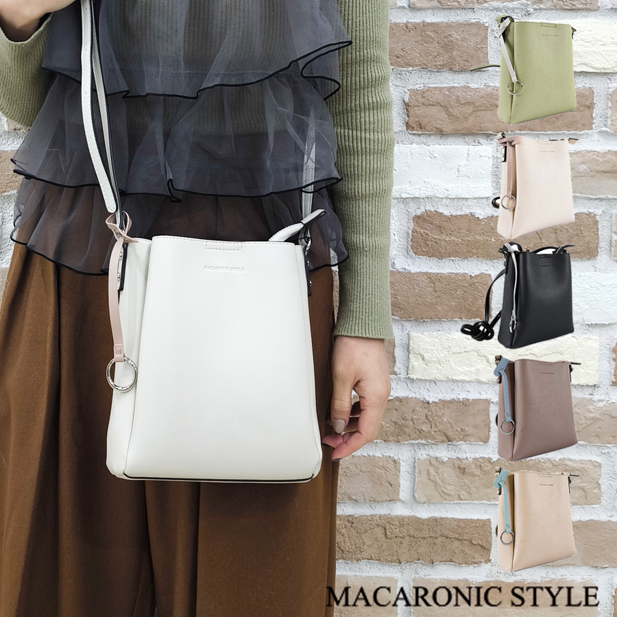 Champagne MACARONIC STYLE ハンドバッグ ショルダーバッグ MACARONIC STYLE（マカロニックスタイル） ショルダーバッグ