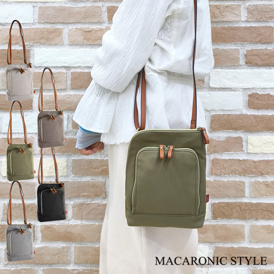 クッションショルダーバッグ　（MAcaroniSp） MACARONIC STYLE（マカロニックスタイル） ナイロン ショルダーバッグ
