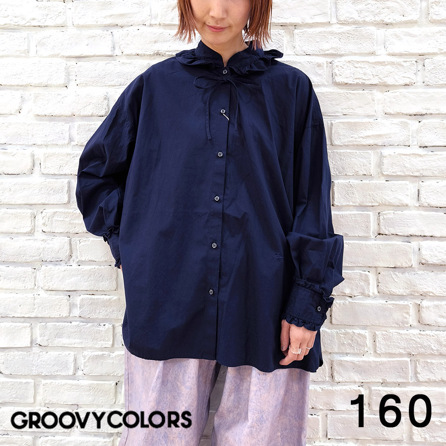 【★30%OFF】SALE セール GROOVY COLORS グルーヴィーカラーズ フリルブラウス 42520105 グルービーカラーズ レディース トップス シャツ ブラウス フリル