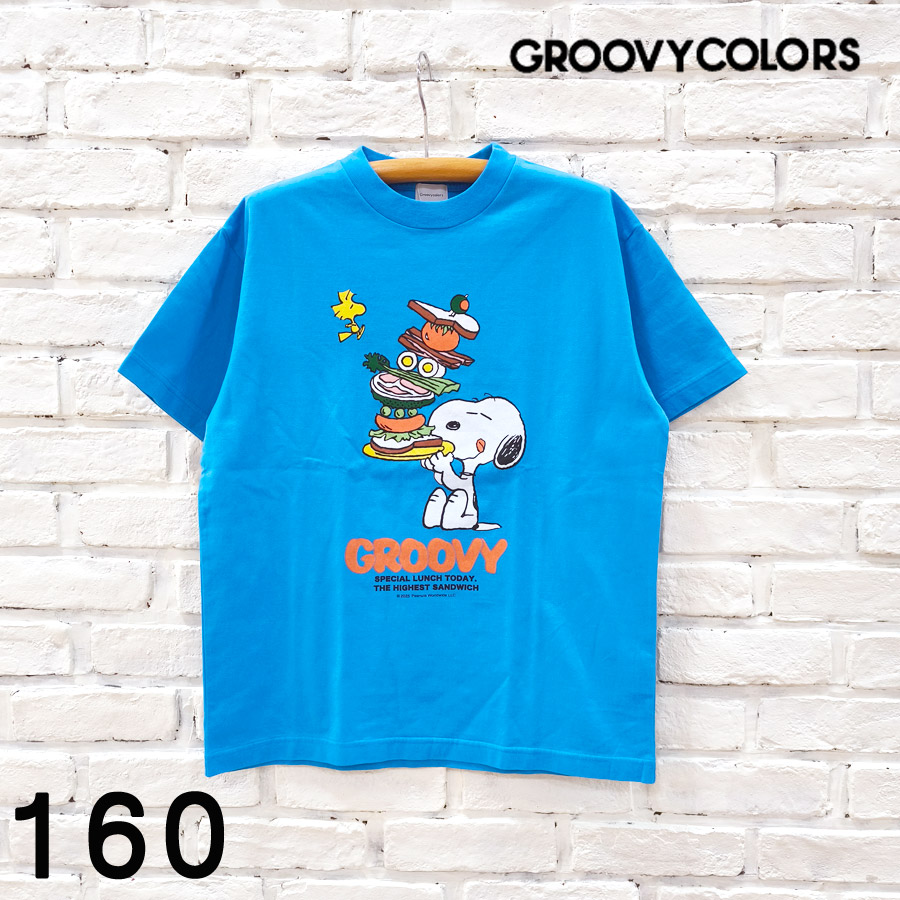 【★30%OFF】SALE セール GROOVY COLORS グルーヴィーカラーズ テンジク SNOOPY SANDWICH TEE 42521471 服 スヌーピー PEANUTS Tシャツ スヌーピーTシャツ