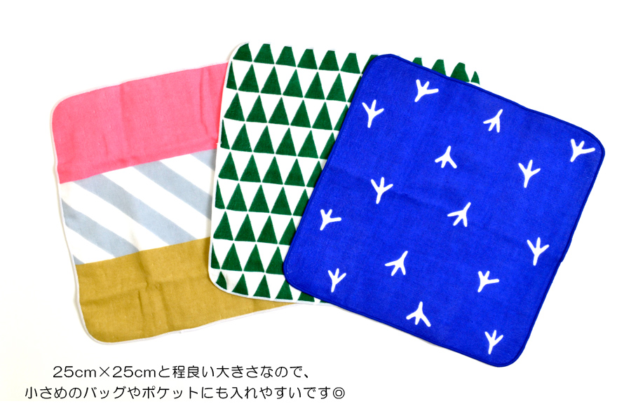 MOYO モヨウ 全13色 ガーゼタオル_ 105277pga-562302-hankachi : blue