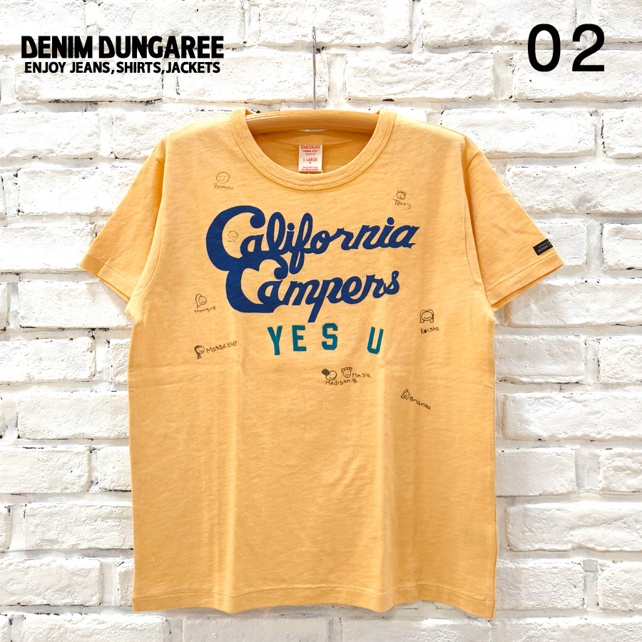 【★40%OFF】SALE セール DENIM DUNGAREE デニムダンガリー テンジク YES TEE 742452 レディース Tシャツ 半袖 半袖Tシャツ プリント プリントTシャツ ロゴ