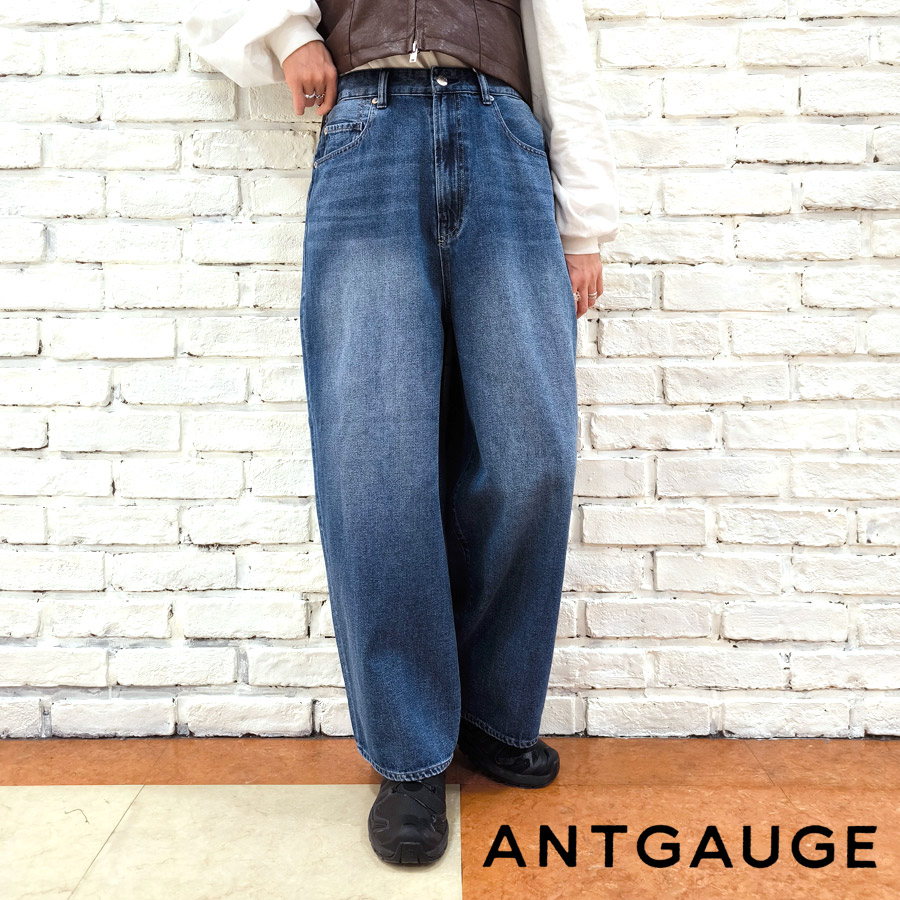 発掘 - 新登場ブランド ANTGAUGE Antgauge アントゲージ 新作 ストレートバギージーンズ パンツ