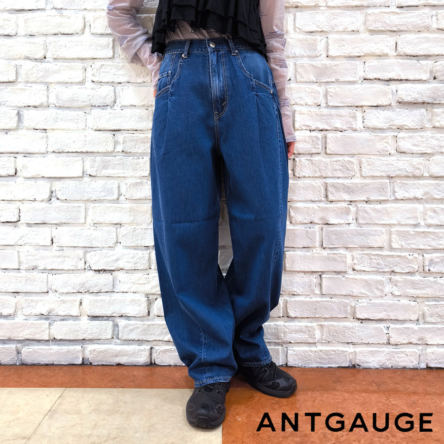 ANTGAUGE（アントゲージ） デニム 新作 ルーズ テーパード ツイスト