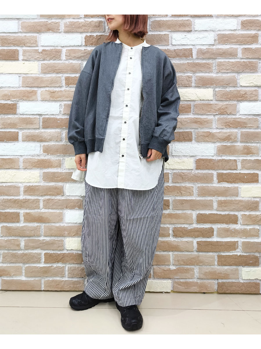prit（プリット） パンツ 服 8oz ヒッコリー デニム ボールパンツ