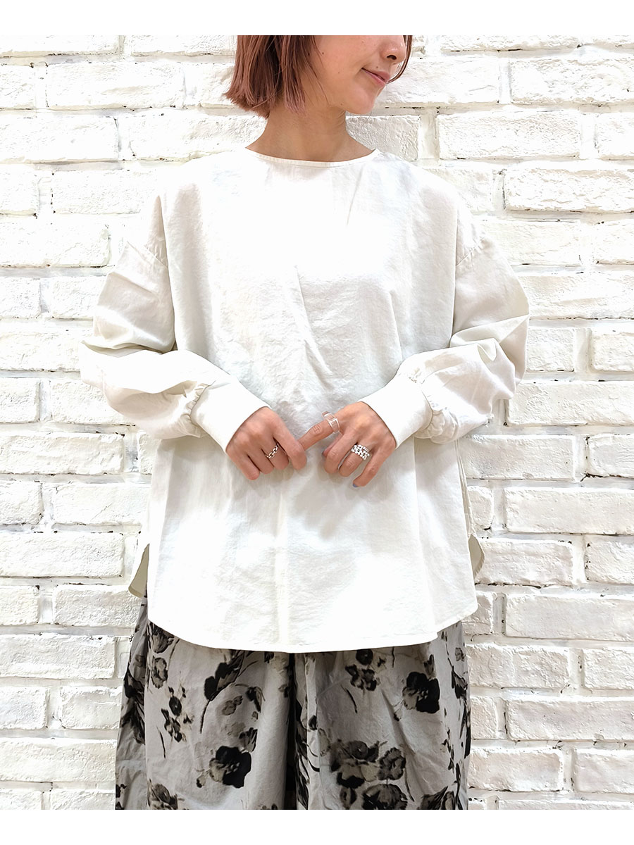 prit プリット ラウンドヘムプルオーバー P80610 prit（プリット） 服 新作 60/1 アンカットコール 近江晒加工 ラウンド