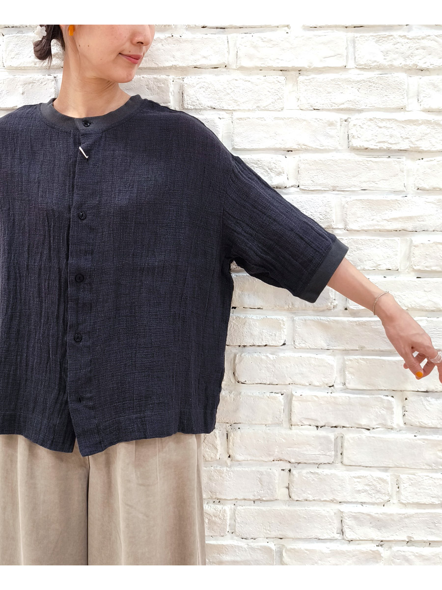 【★20%OFF】SALE セール prit プリット 服 リネンコットン 交織 パナマクロス 7分袖 クルーネック 2way カーディガン P82505 レディース トップス 春 夏 prit 【☆20%OFF】SALE セール プリット 服 リネンコットン 交織