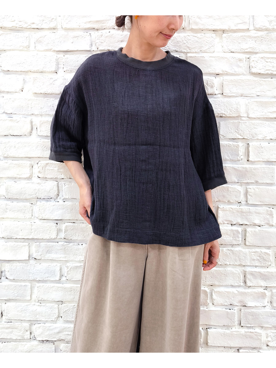 【★20%OFF】SALE セール prit プリット 服 リネンコットン 交織 パナマクロス 7分袖 クルーネック 2way カーディガン P82505 レディース トップス 春 夏 prit 【☆20%OFF】SALE セール プリット 服 リネンコットン 交織