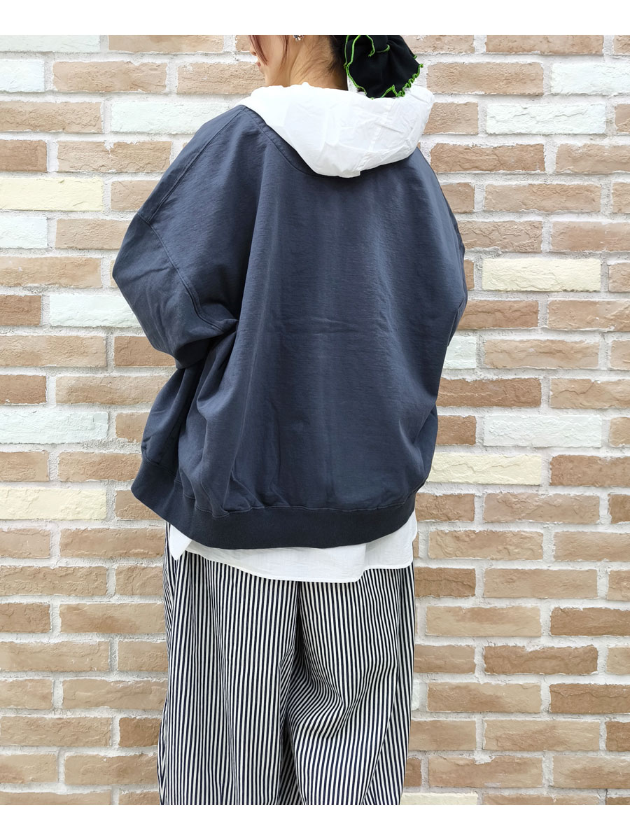 prit（プリット） 服 40/1 DEPEND ランダム ミニ 裏毛 ZIP ブルゾン