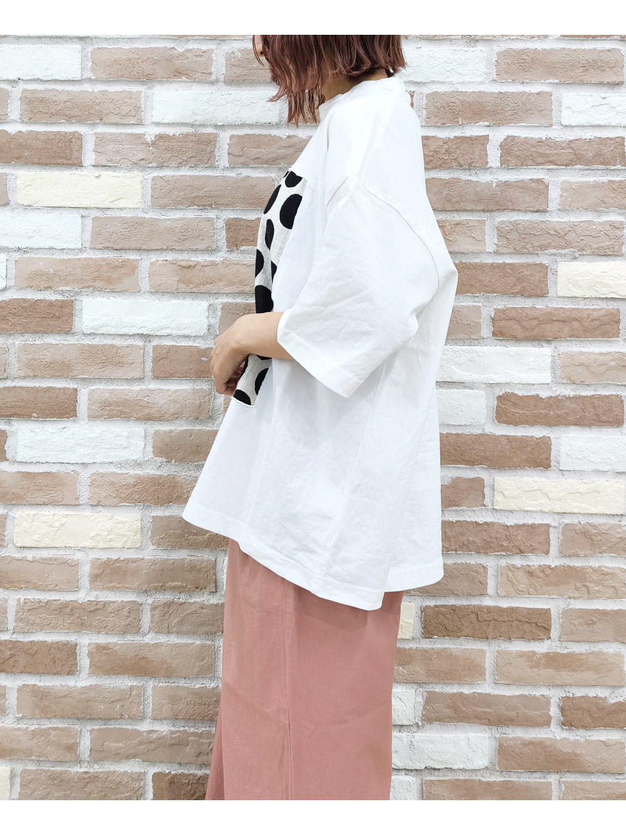 prit（プリット） Tシャツ 服 17/1 空紡 天竺 × 10/1 ムラ糸 プリント 