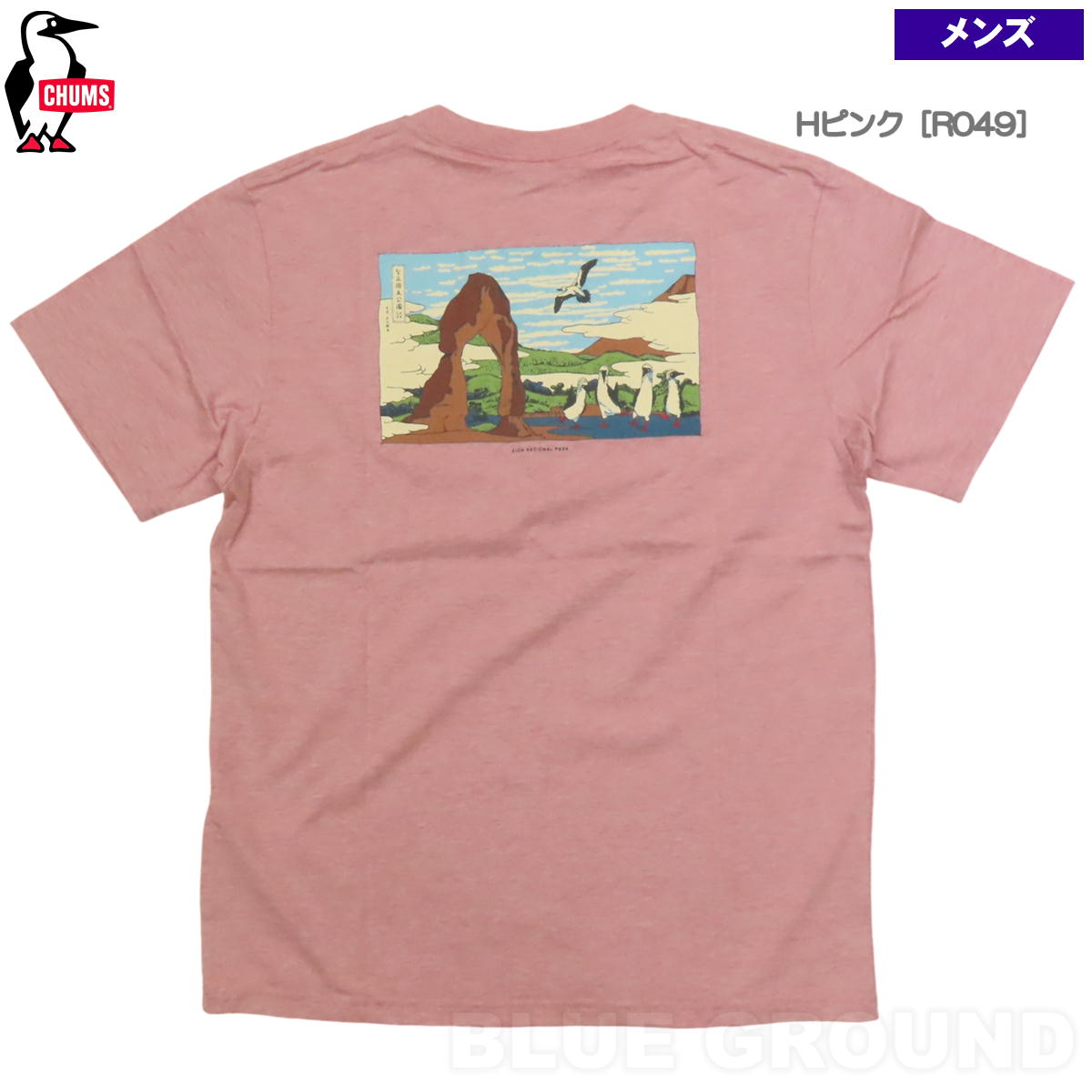 チャムス / Ukiyo-e Tシャツ 浮世絵 メンズ ・ バックプリント オーガニック コットン ...