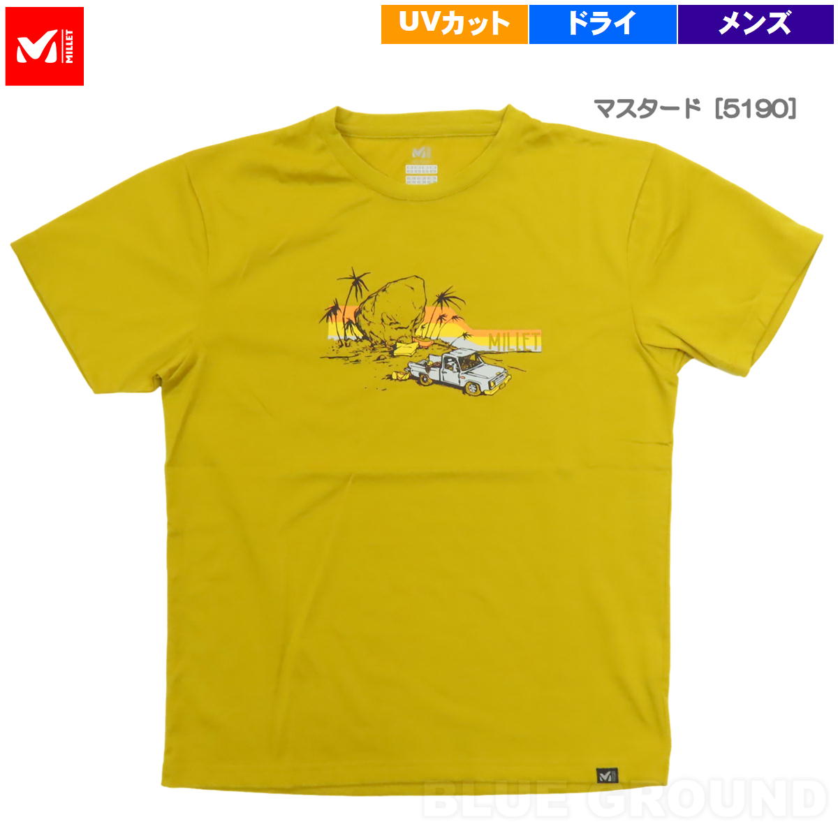 MILLET 在庫セール21%オフ ミレー / ドライブ＆クライム Tシャツ