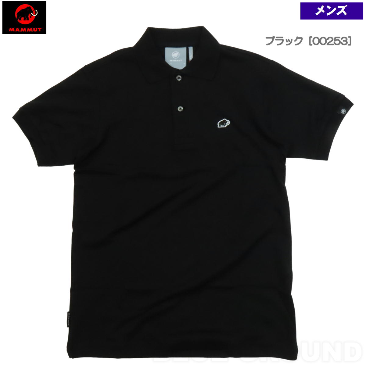 新品タグ付き　MAMMUT 黒 ポロシャツ　XL mammut ポロシャツ（サイズ（S/M/L）：LL（XL））のおすすめ人気