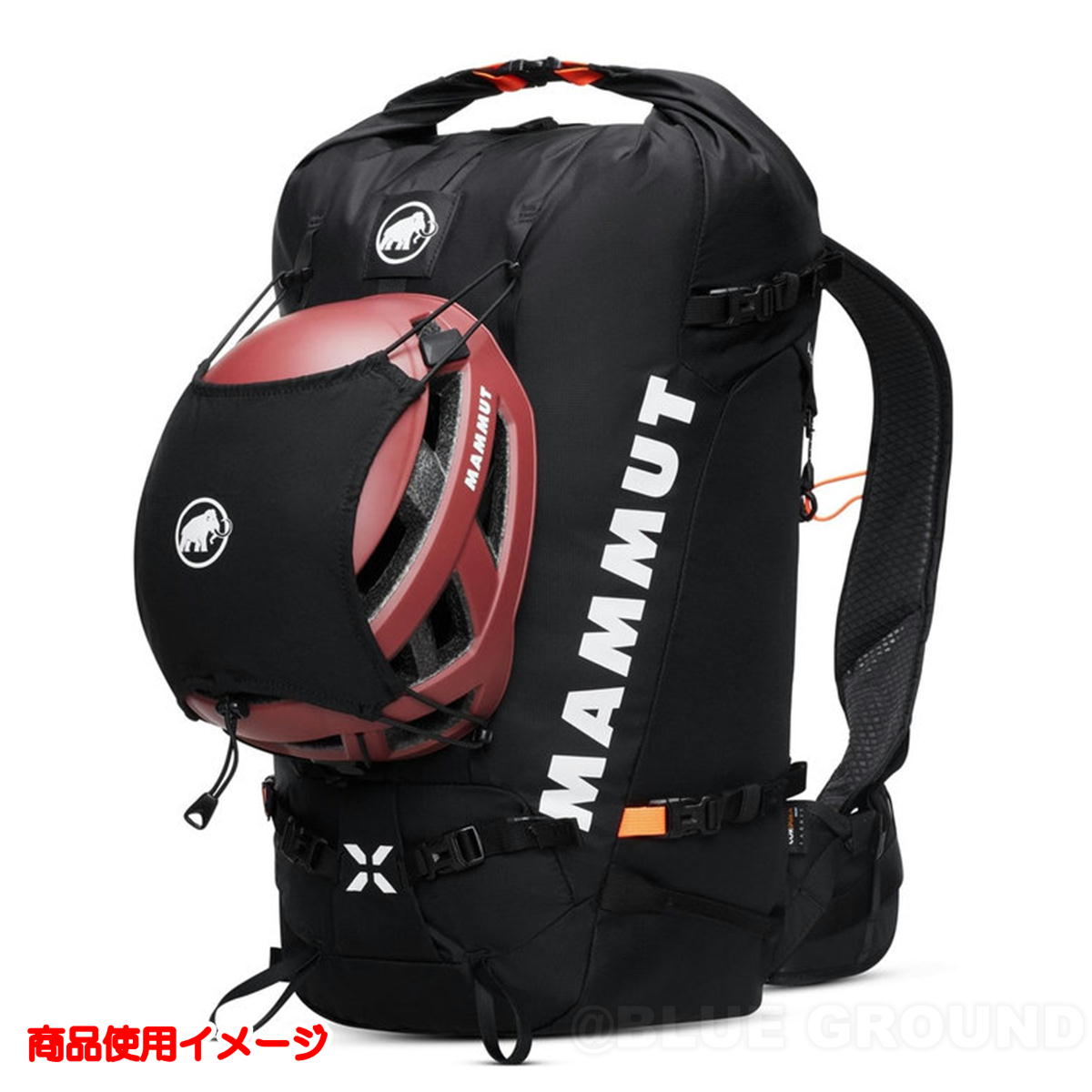 マムート トリオン38L女性用バックカントリー用ザック ヘルメットホルダー付 マムート トリオン38L女性用バックカントリー用ザック