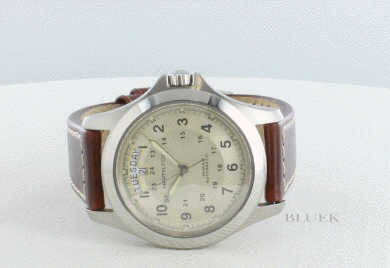 ハミルトン カーキ フィールドキング自動巻き 40mm H64455523 カーキ フィールド King Auto - ダイヤルカラー:ブラック