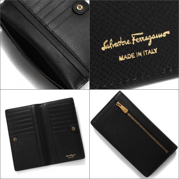 FERRAGAMO（フェラガモ） 長財布 財布 レディース ダブル ガンチーニ