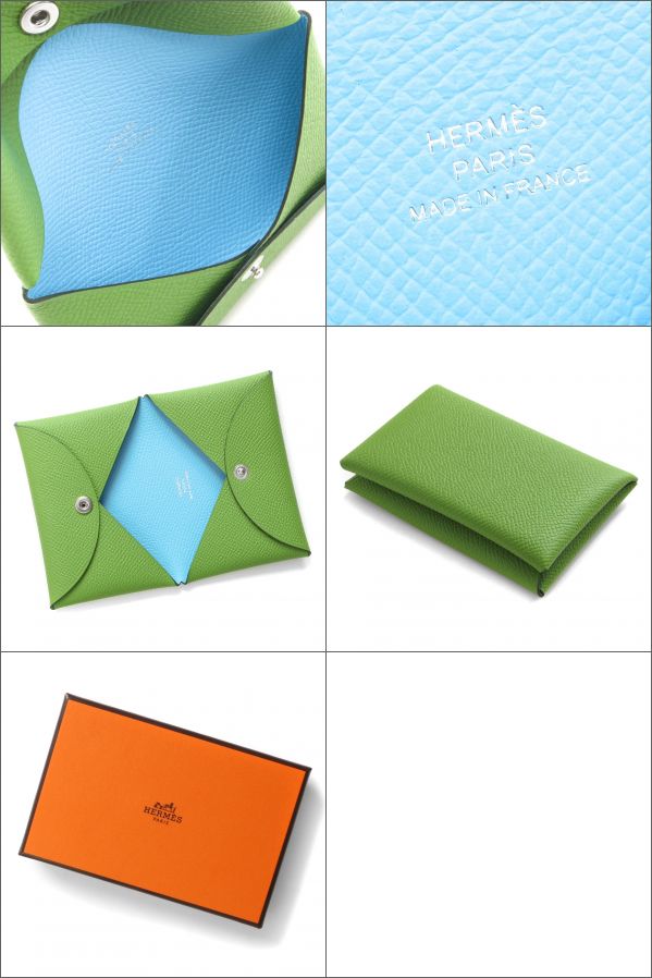 HERMES エルメス カードケース メンズ レディース CALVI VERSO