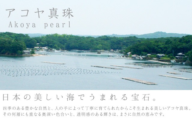 アコヤ真珠 パール 日本の美しい海で生まれる宝石。アコヤ真珠特有の奥深い色合いと透明感ある光沢は昔から多くの女性から愛され続けています。
