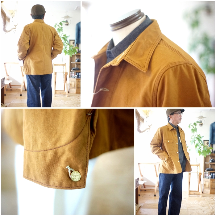 SUGAR CANE sugarcane シュガーケーン ブラウンダック カバーオール