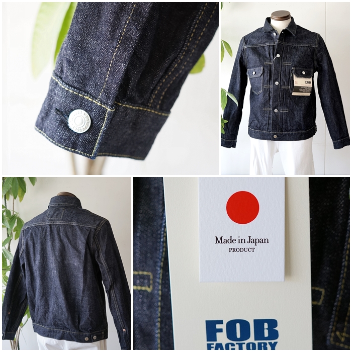 FOB FACTORY　Gジャン　デニムジャケット　サイズS FOB FACTORY（エフオービーファクトリー） セカンドモデルGジャン