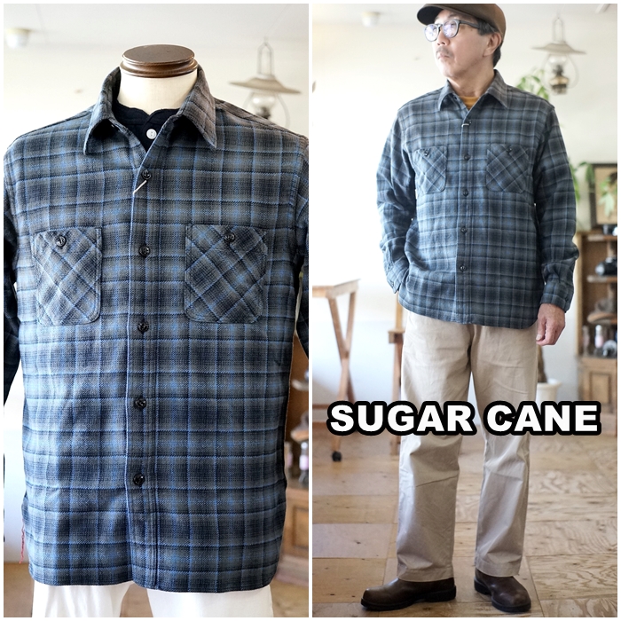 SUGAR CANE sugarcane シュガーケーン ワークシャツ ネルシャツ