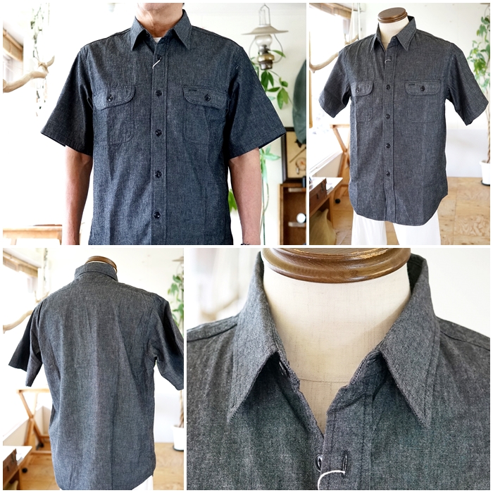 ※値下げ【定番】SUGAR CANE 半袖シャンブレーシャツ M SUGARCANE シュガーケーン 半袖シャンブレーシャツ 37941 東洋
