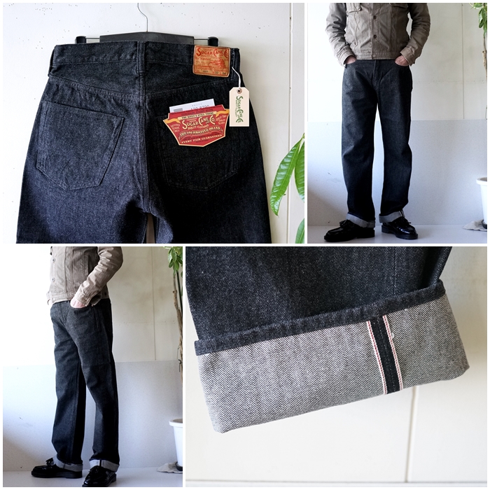 SUGAR CANE シュガーケーン SUGARCANE ブラックジーンズ