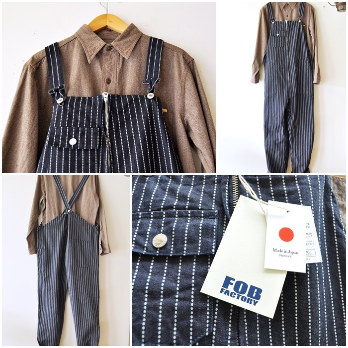 FOB FACTORY エフオービーファクトリー デニムオーバーオール