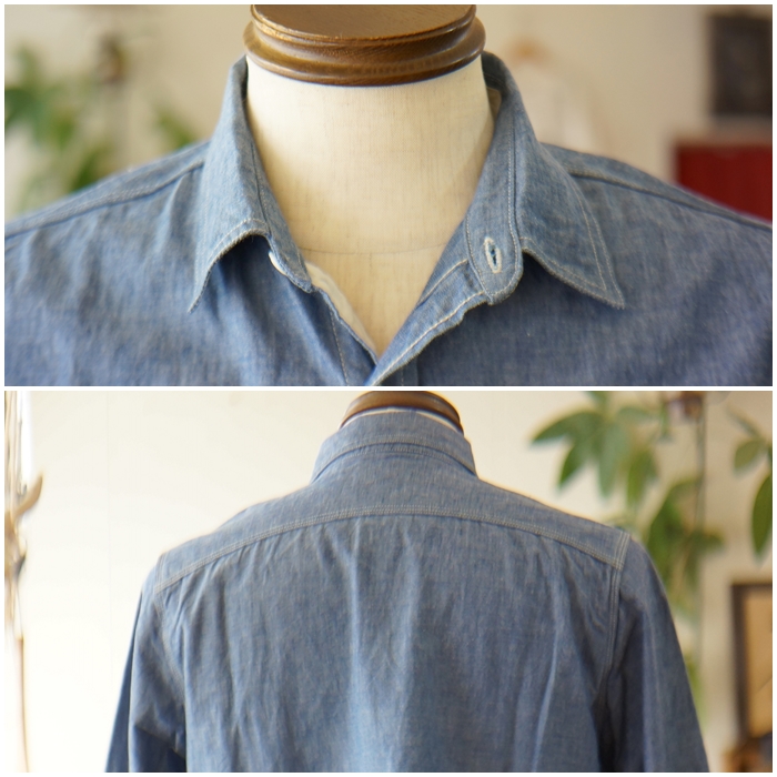 FOB FACTORY（エフオービーファクトリー） シャンブレーシャツ 3494