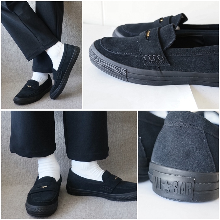 CONVERSE STARS コンバース コインローファー スエード 天然皮革