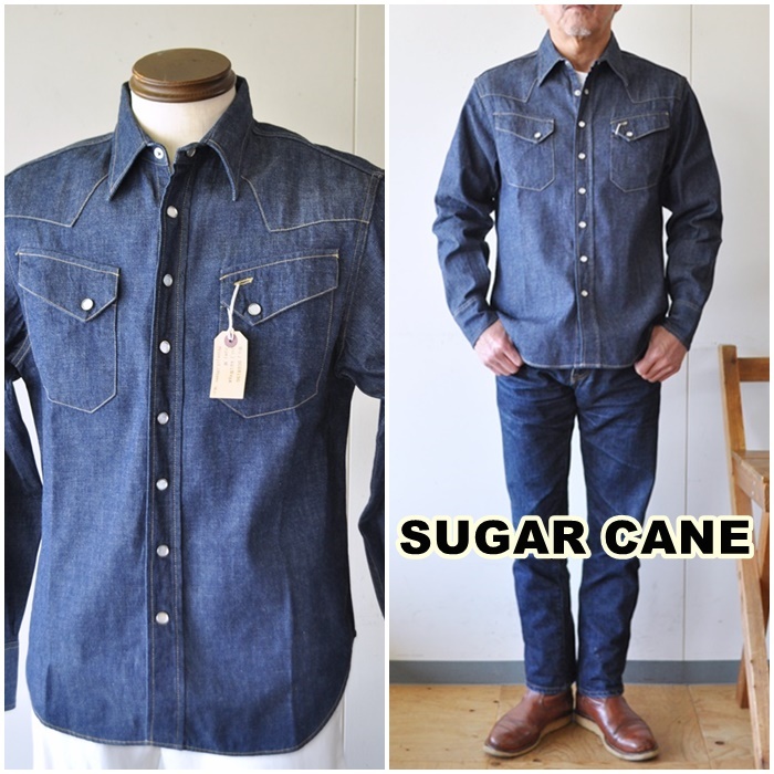 SUGAR CANE sugarcane シュガーケーン デニムウエスタンシャツ 28190