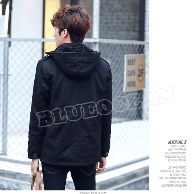 トレンチコート メンズ モッズコート 無地 新作 ロング丈 ダブルボタン