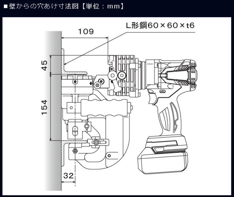 送料込み】 18V(6.0Ah) コードレスパンチャー オグラ HPC-NF188WBL