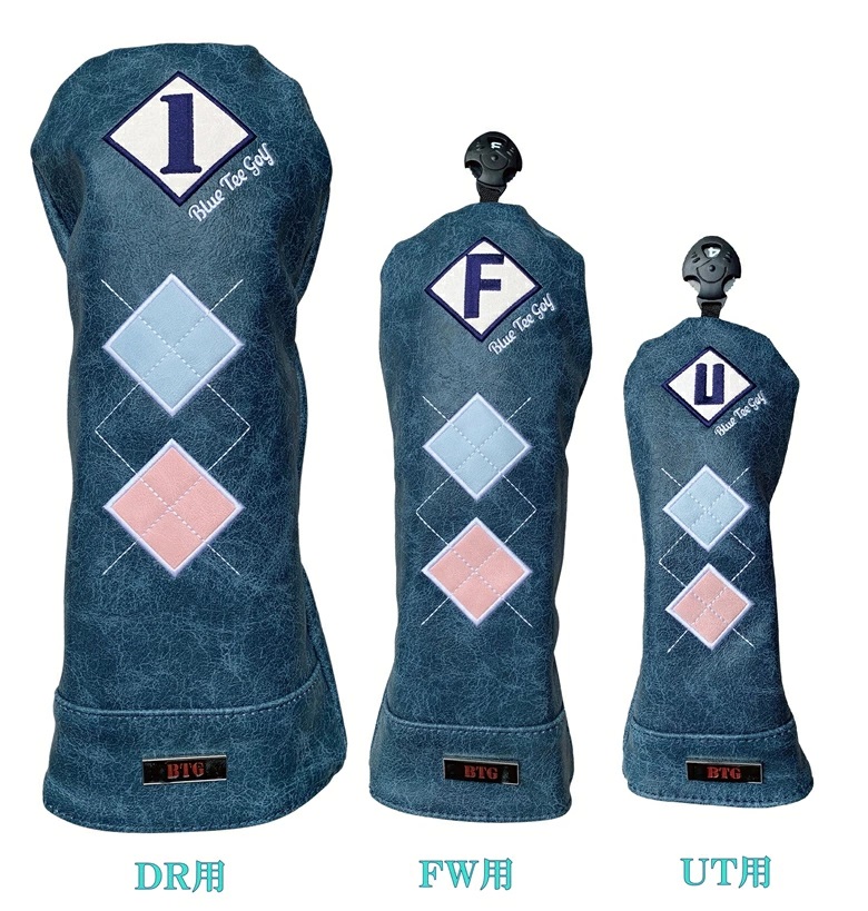 新製品　ブルーティーゴルフ【アーガイル CLASSIC】キャットハンド　ヘッドカバー各種　BLUE TEE GOLF |  | 04