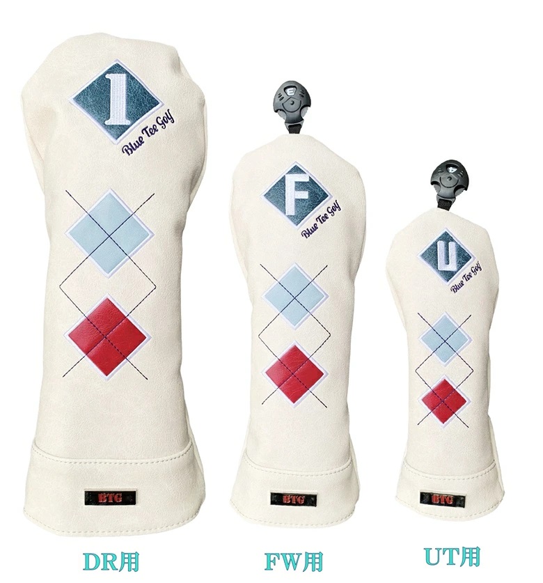 新製品　ブルーティーゴルフ【アーガイル CLASSIC】キャットハンド　ヘッドカバー各種　BLUE TEE GOLF |  | 01