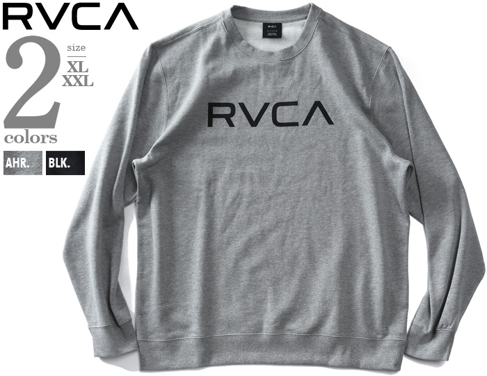 大きいサイズ メンズ RVCA ルーカ クルーネック スウェット トレーナー 
