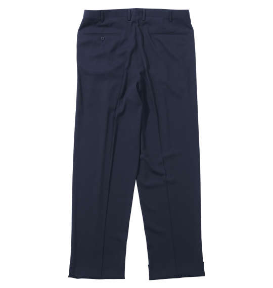 大きいサイズ メンズ 風通る スラックス ストレッチ ツータック パンツ