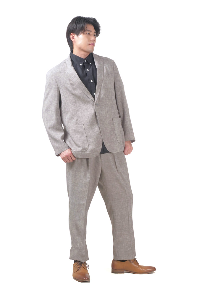 大きいサイズ メンズ DREAM MASTER セットアップ ドライタッチ フェイクリネン ジャケット 軽量 ウォッシャブル スマリラ dm-js2514se 【t2501】 大きいサイズ メンズ DREAM MASTER セットアップ ドライタッチ