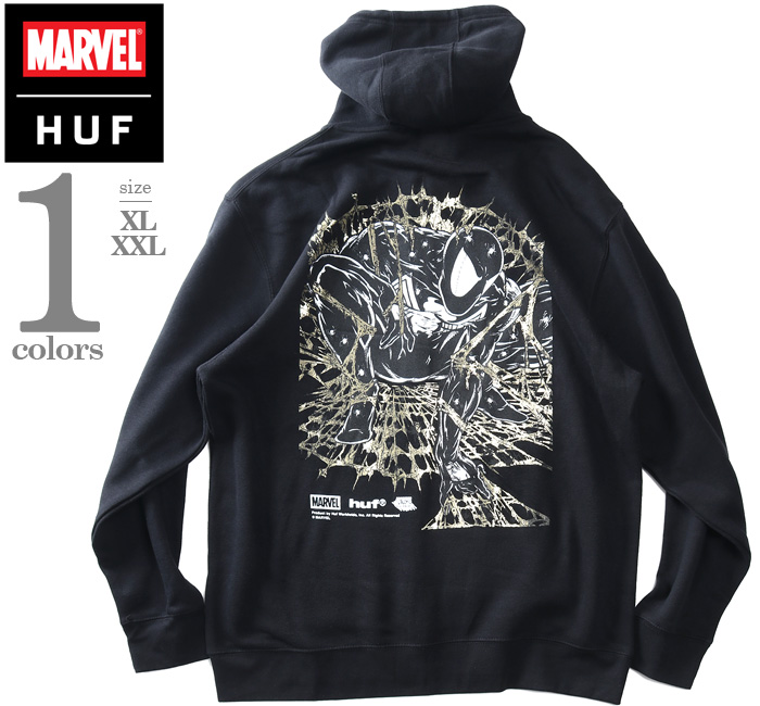 HUF（ハフ） 大きいサイズ メンズ x MARVEL マーベル スパイダーマン