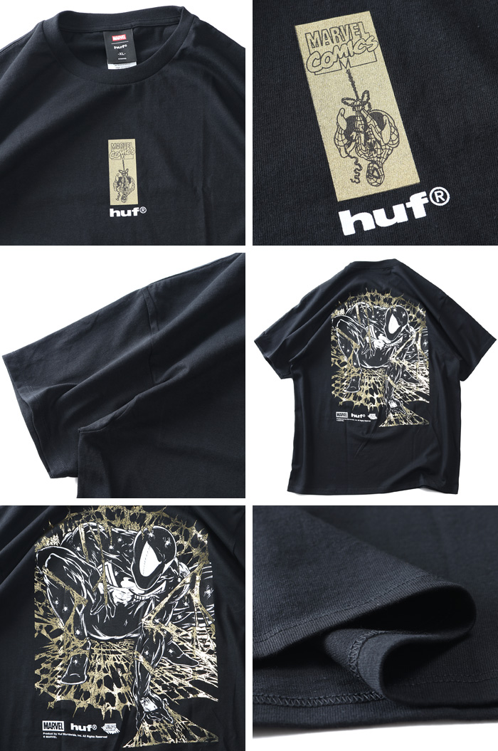HUF（ハフ） 大きいサイズ メンズ x MARVEL マーベル スパイダーマン