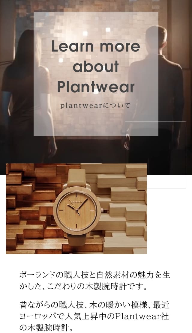 木製腕時計 メンズ plantwear Selectシリーズ Chronograph 54mm