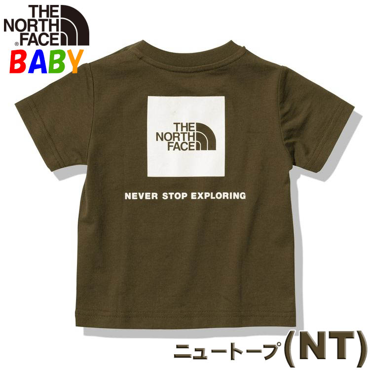 決算セール ノースフェイス ベビー 80-90cm 半袖Tシャツ バックスクエアロゴ オーガニックコットン使用 未就学児 アウトドアブランド おしゃれ North Face｜bnc2｜04