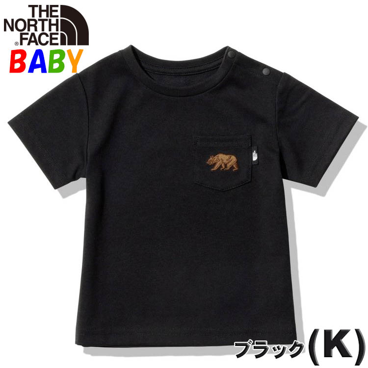 決算セール ノースフェイス ベビー 80-90cm 半袖Tシャツ ポケット オーガニックコットン使用...