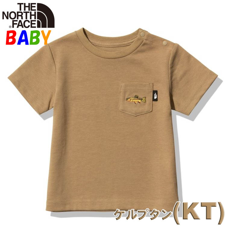 ノースフェイス ベビー 80-90cm 半袖Tシャツ ポケット オーガニックコットン使用 男の子 女...