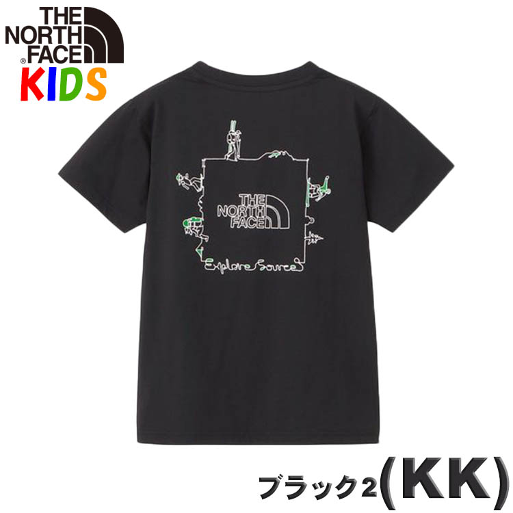 ノースフェイス キッズ Tシャツ 100-150cm North Face エクスプロールソースサー...