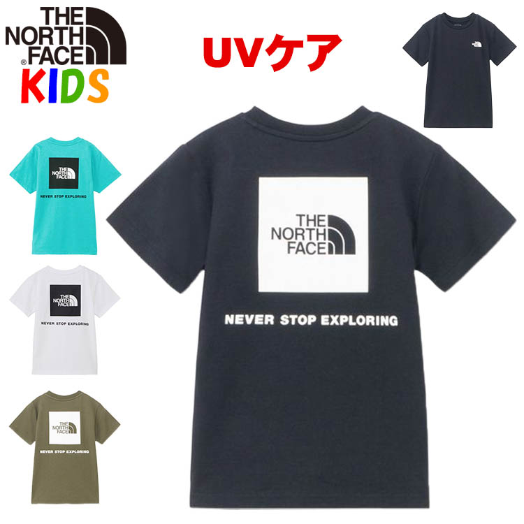 ノースフェイス キッズ 100-150cm バックスクエアロゴTシャツ North 