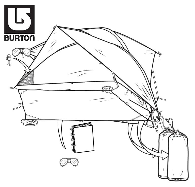 バートン BURTON WHETSTONE SHELTER LARGE タープ テント 日よけ